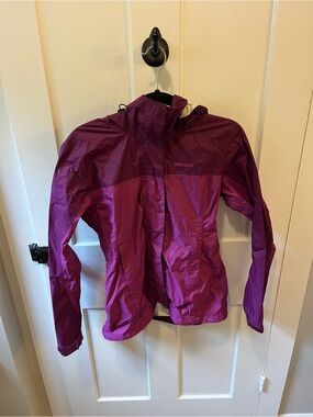 Marmot PreCip waterproof rain jacket Purple Colorblock Size Small